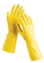 Перчатки латекс. (желтые) S 1/300