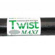 Мешки д/мусора бытовой ПВД TWIST МАXI 160л (780х1120х0,060мм) 10шт/рул., 5рул/кор