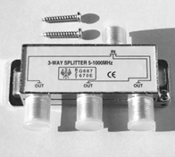 ТВ сплиттер  ( VIDEO SPLITTER)  3 way 5-1000 МГц  CN-7072A /10/200