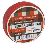 Изолента ПВХ 15 х 10 красная Klebebander арт.ТIK554Т/200/5
