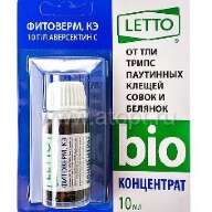 Ср-во Фитоверм концентрат 1% ЛЕТТО 10мл/80 от насекомых-вредителей