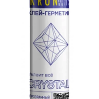 Клей-герметик на основе гибридных полимеров  KronBuild Crystal (прозрачный) 360гр 1/24